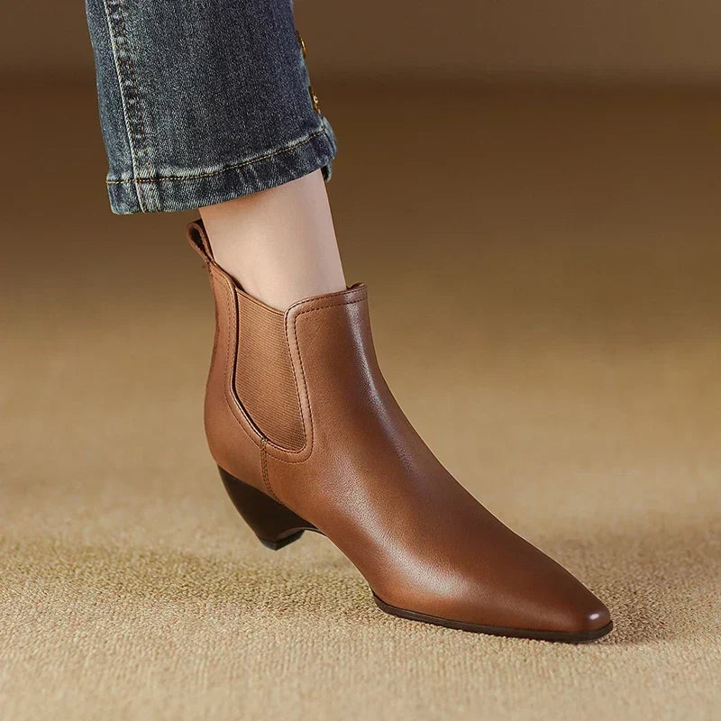Olga | Botas de piel auténtica