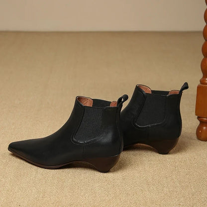 Olga | Botas de piel auténtica
