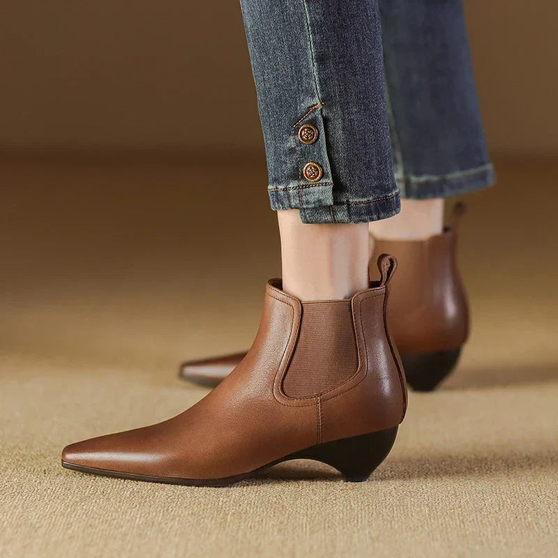 Olga | Botas de piel auténtica