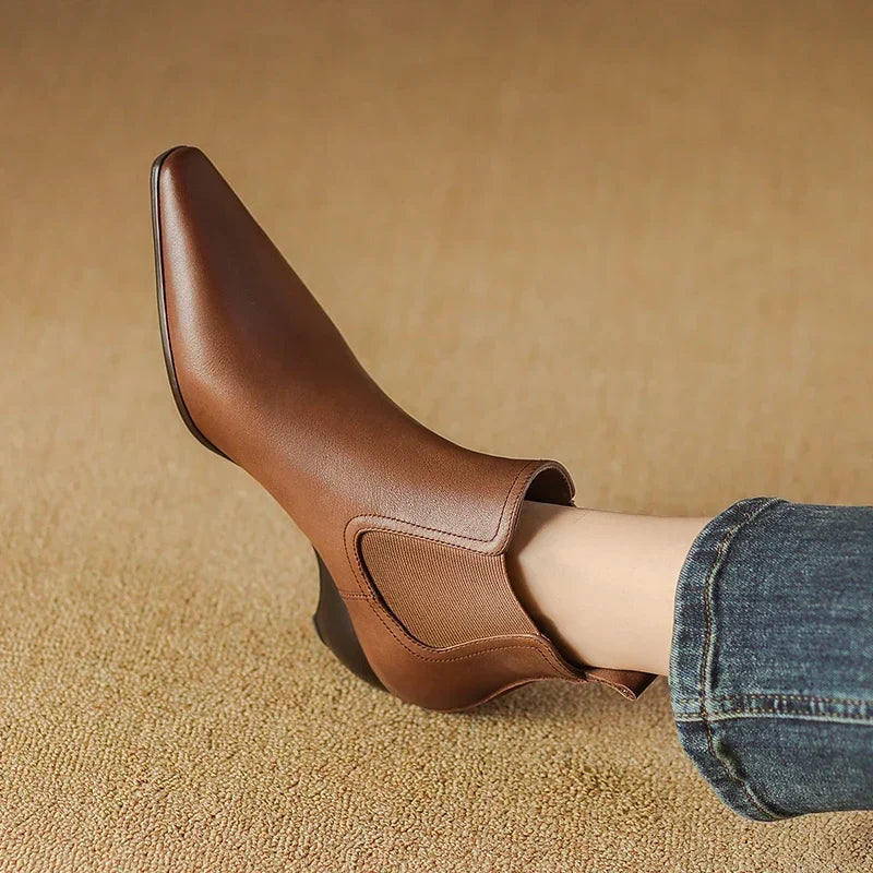 Olga | Botas de piel auténtica