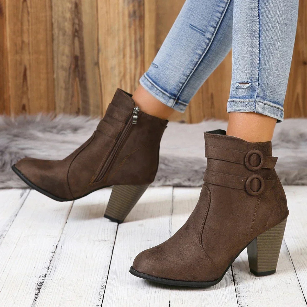 Nekane | Botines de ante con doble banda