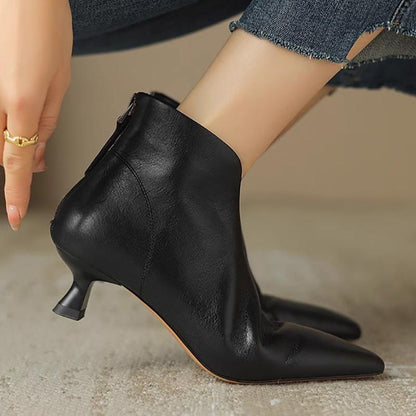 Teodora | Botas de tacón bajo y fino
