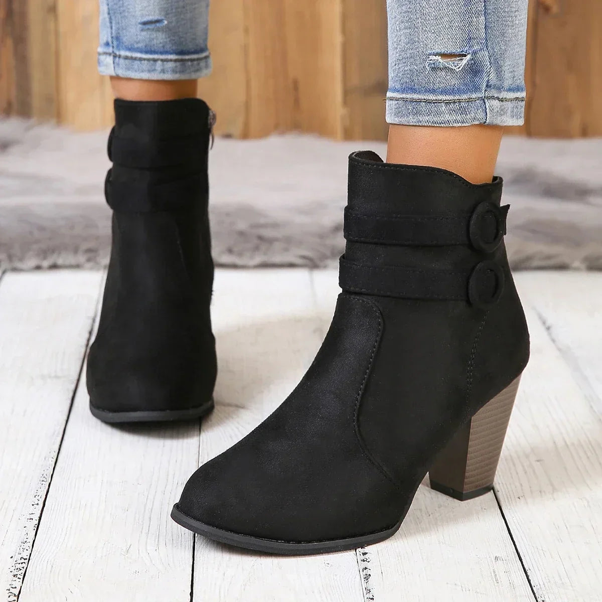 Nekane | Botines de ante con doble banda