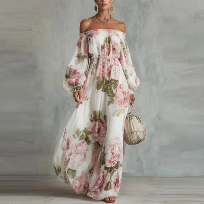 Pivoine Vestido Maxi Floral