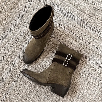 Felisa | Botas western de ante auténtico