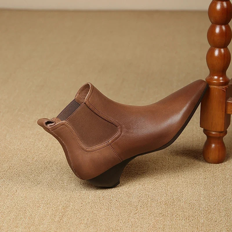 Olga | Botas de piel auténtica