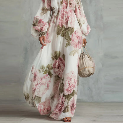 Pivoine Vestido Maxi Floral