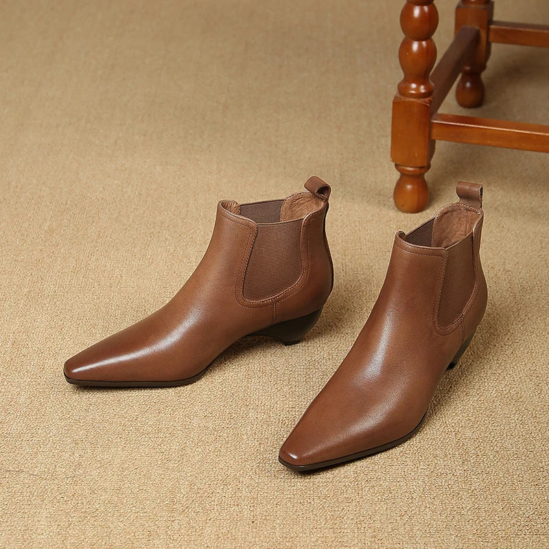 Olga | Botas de piel auténtica