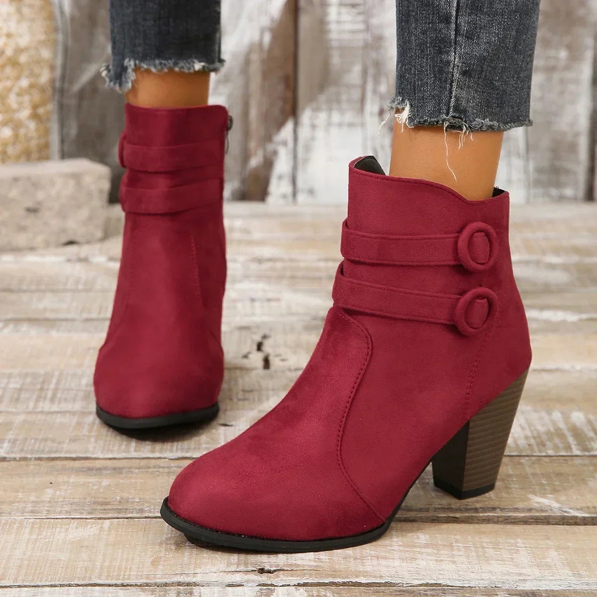 Nekane | Botines de ante con doble banda