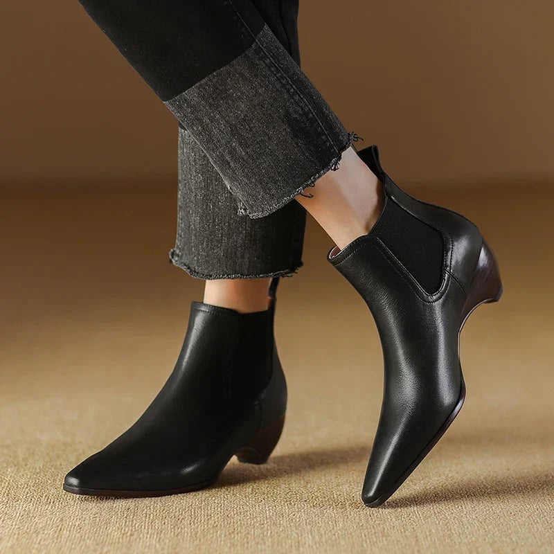 Olga | Botas de piel auténtica