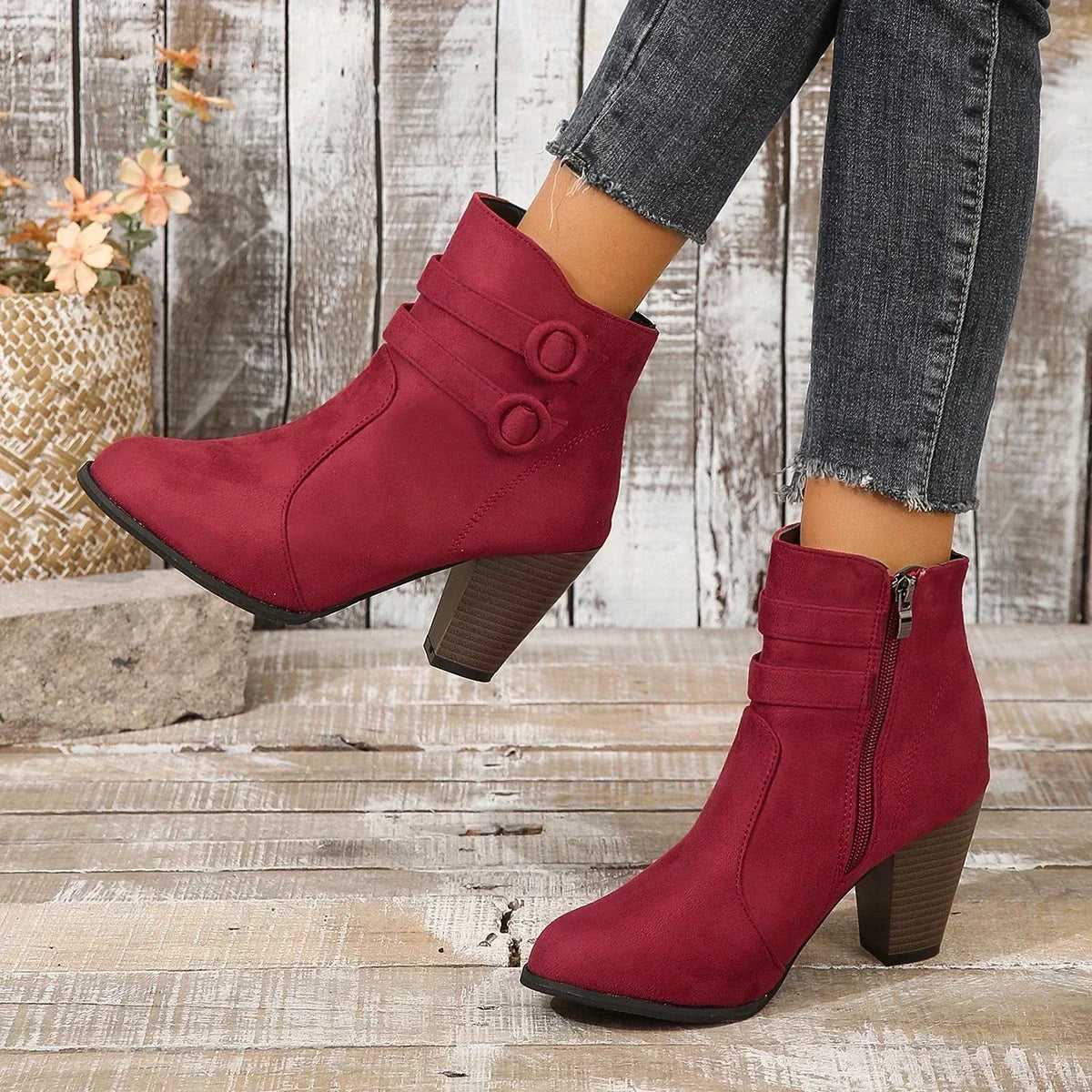 Nekane | Botines de ante con doble banda