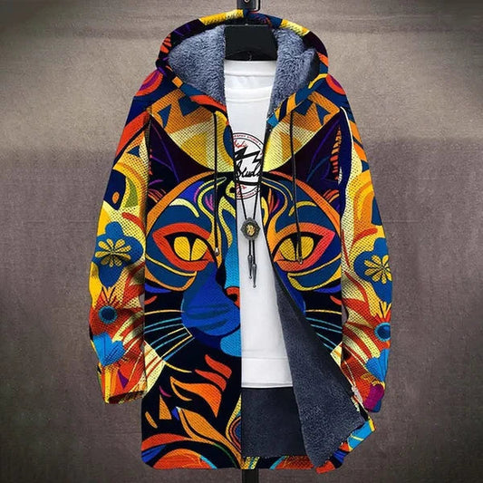 Pilar | Cárdigan artístico con capucha