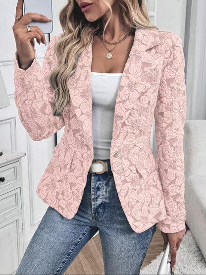 Maite | Blazer entallado de jacquard paisley