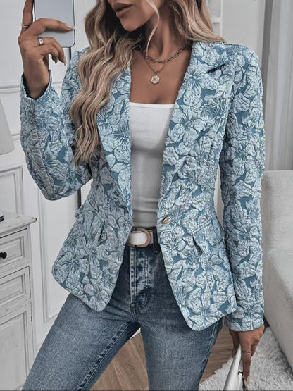Maite | Blazer entallado de jacquard paisley