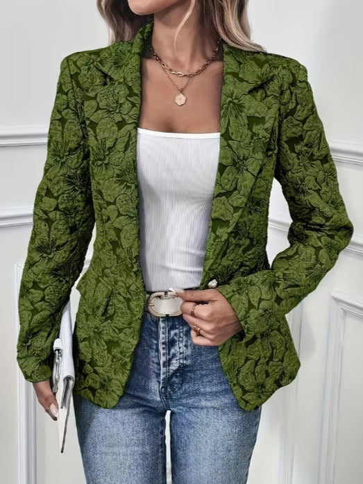 Maite | Blazer entallado de jacquard paisley