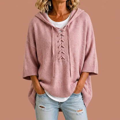 Natividad | Poncho de punto con capucha