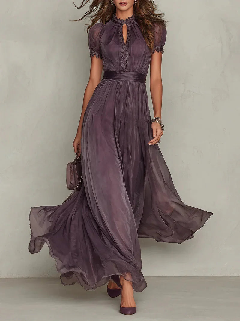 Fabiola Maxi Chiffon Morado