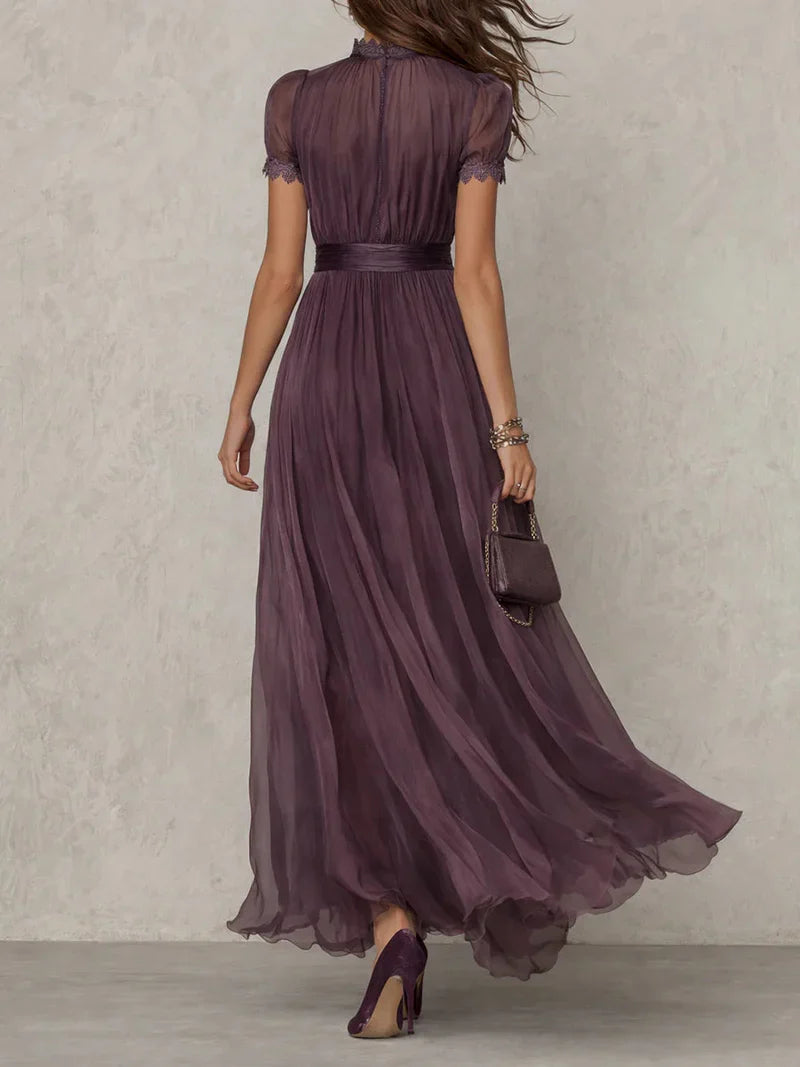 Fabiola Maxi Chiffon Morado