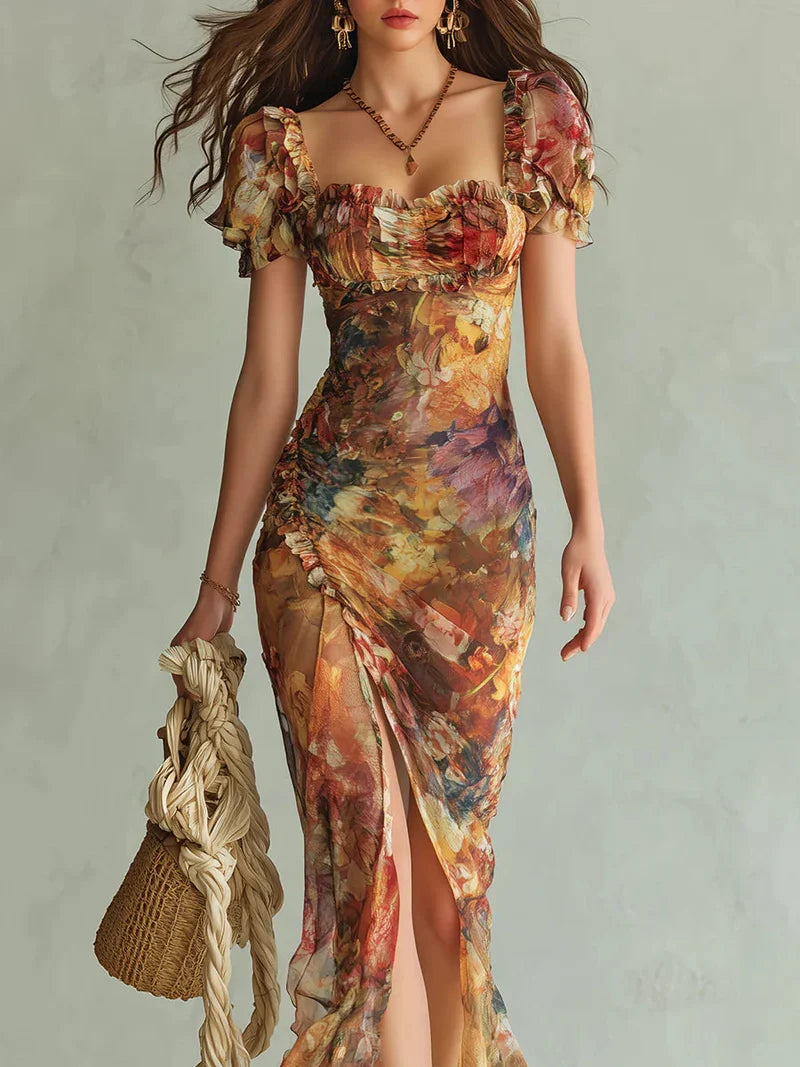 Miriam Maxi Bohemio Naranja