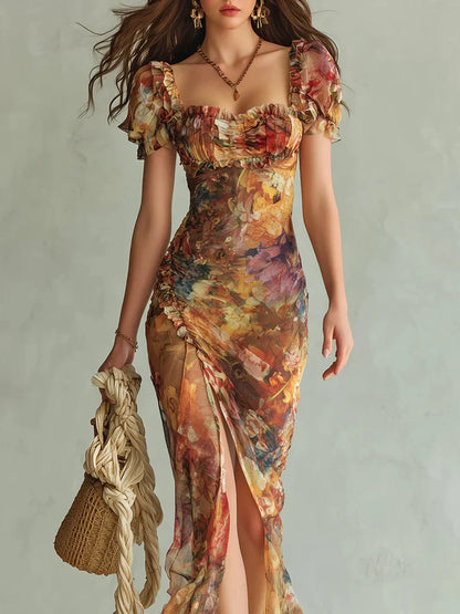 Miriam Maxi Bohemio Naranja