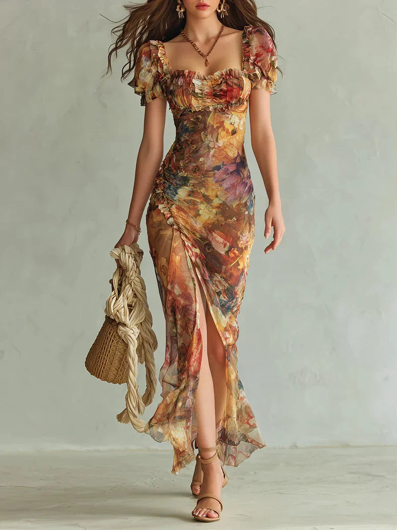 Miriam Maxi Bohemio Naranja