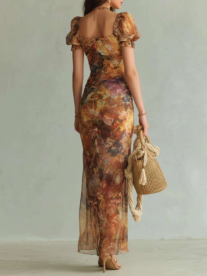 Miriam Maxi Bohemio Naranja
