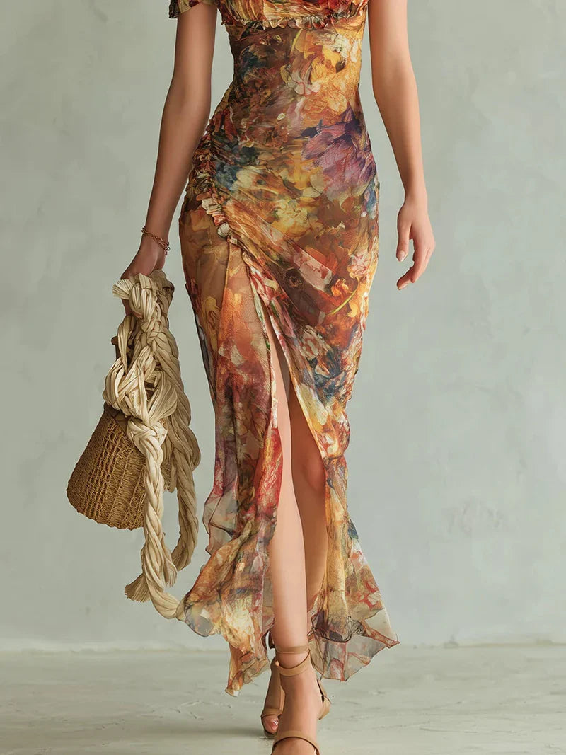 Miriam Maxi Bohemio Naranja