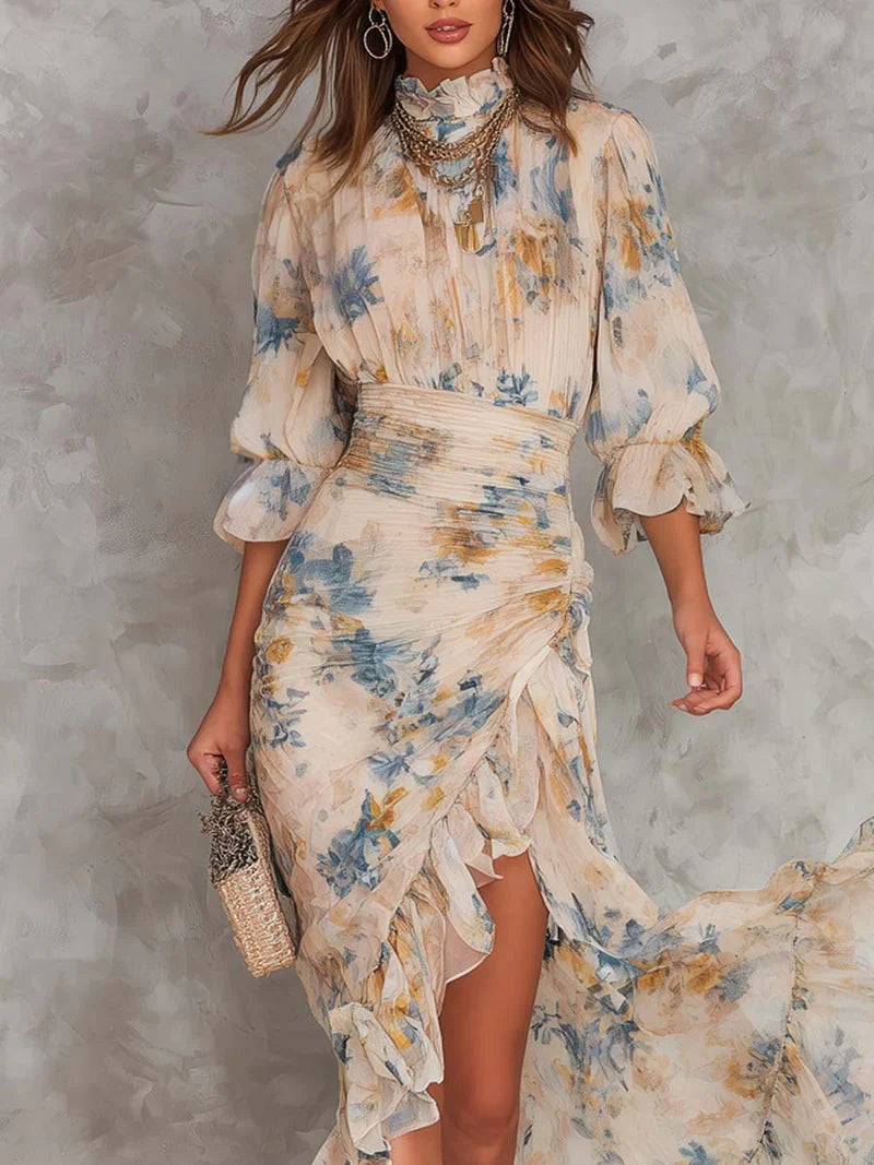 Aitana Maxi Floral Asimétrico