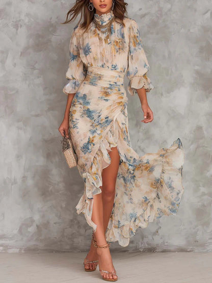 Aitana Maxi Floral Asimétrico