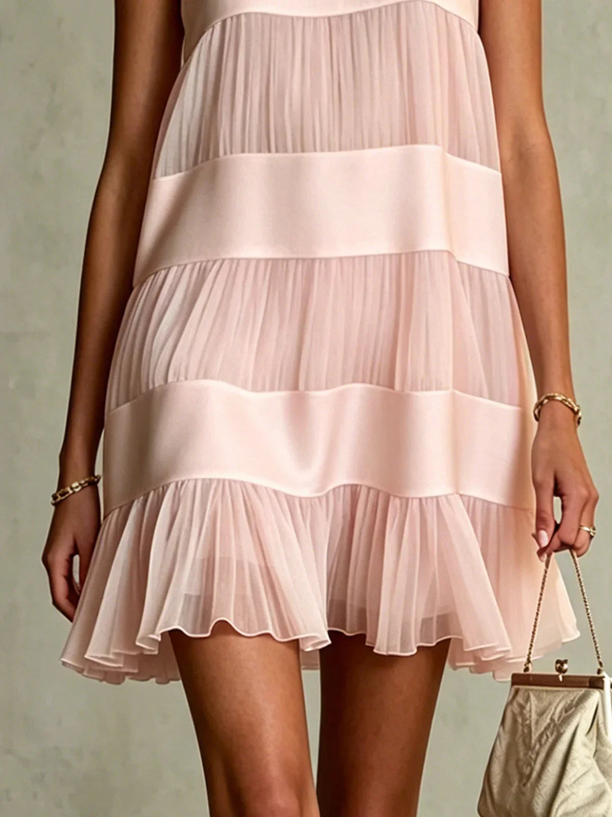 Estrella Mini Chiffon Plisado