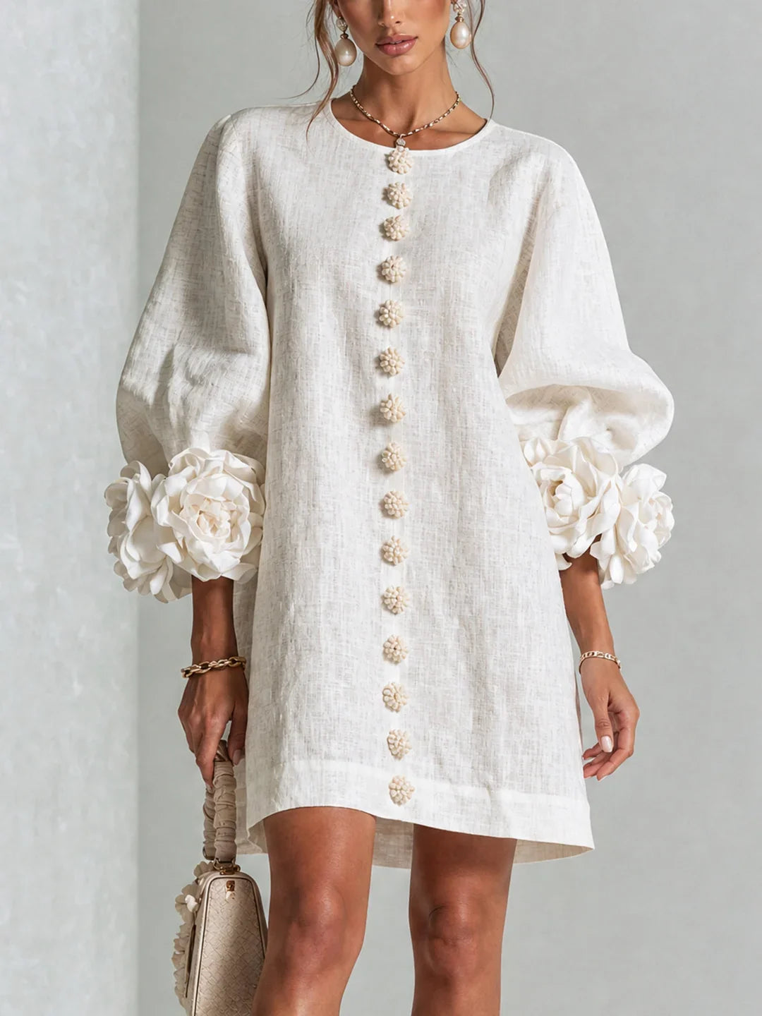 Elvira Mini Floral con Botones
