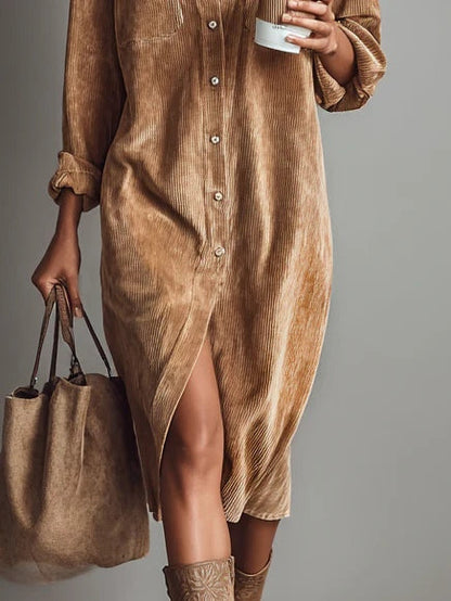 Esther | Vestido midi amplio con doble bolsillo