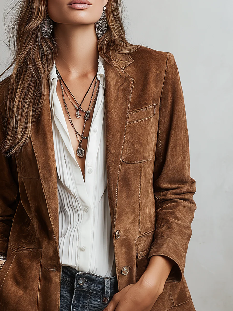 Paloma | Blazer vintage marrón