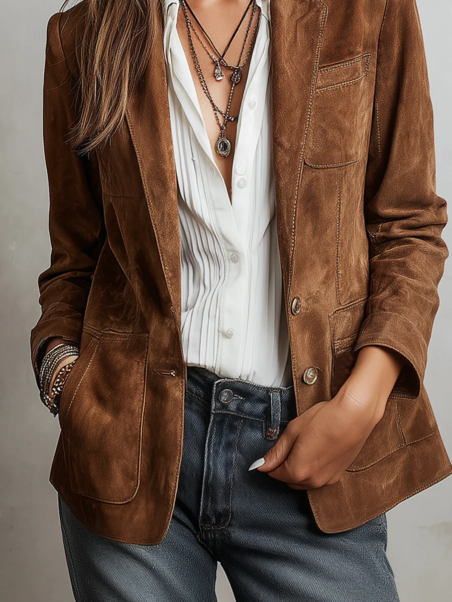 Paloma | Blazer vintage marrón