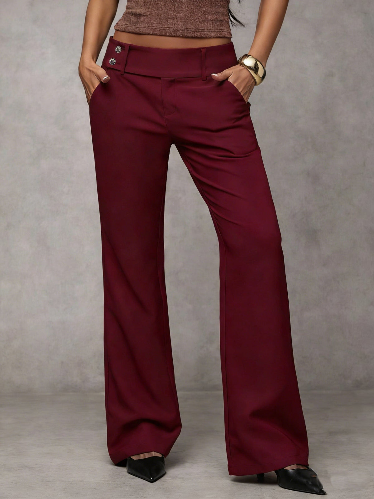 Inés | Pantalón ancho de tiro alto - Valeria Llorente