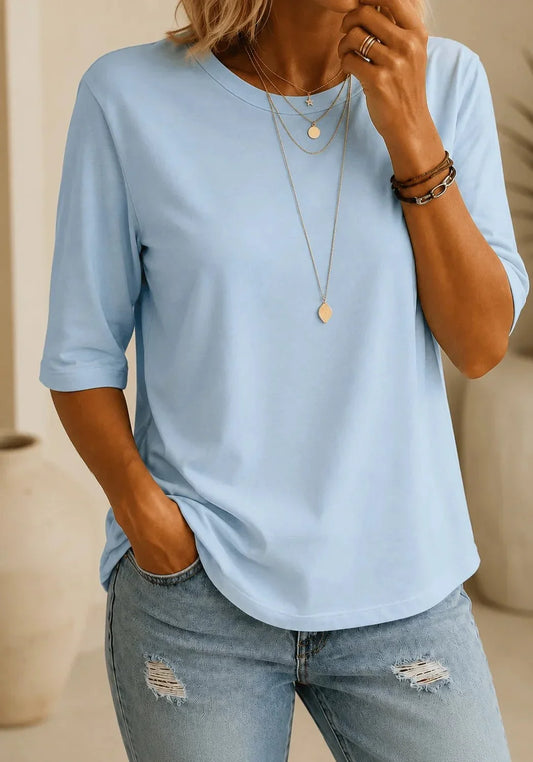 Celeste | Camiseta básica cómoda