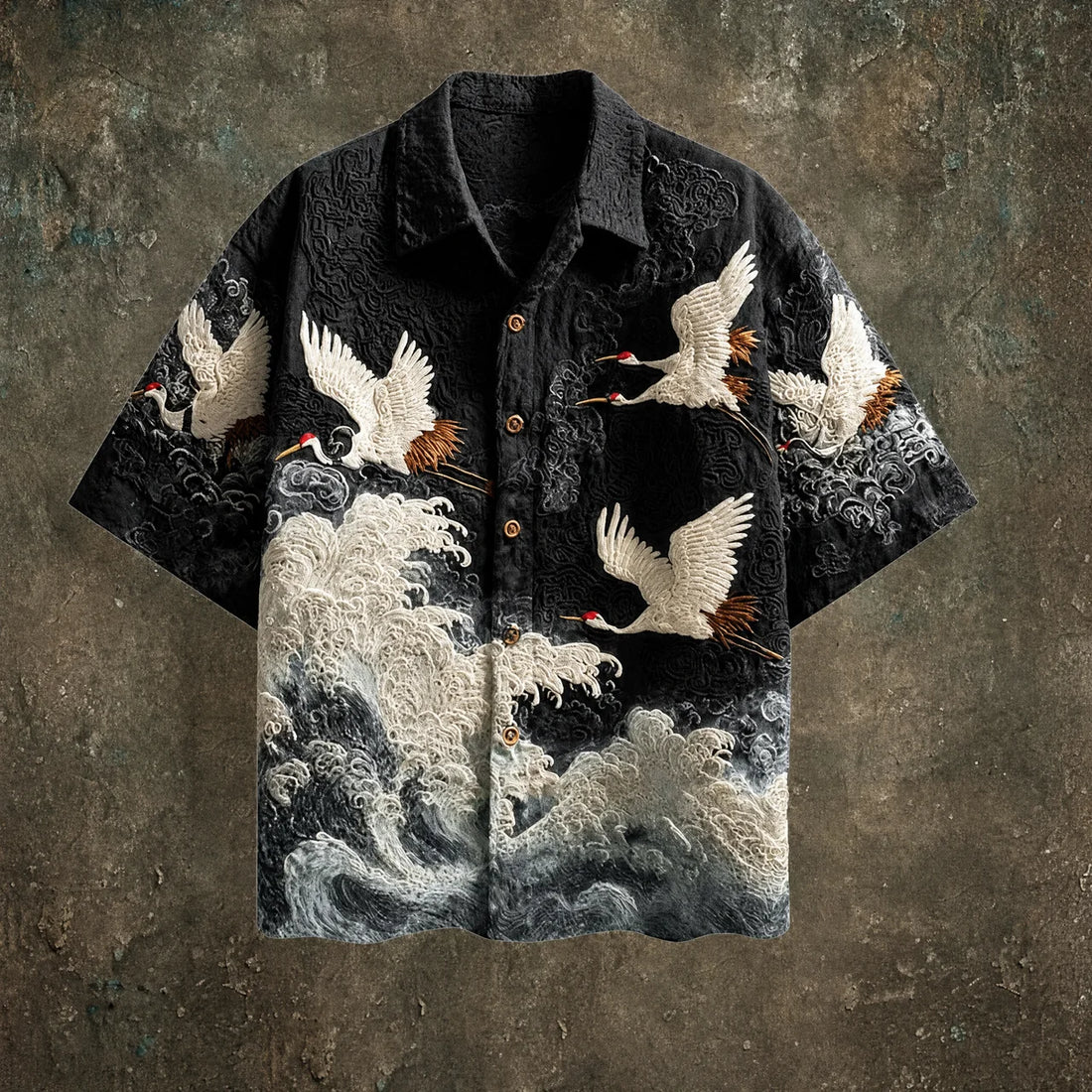 Felipe | Camisa de verano con diseño de grullas