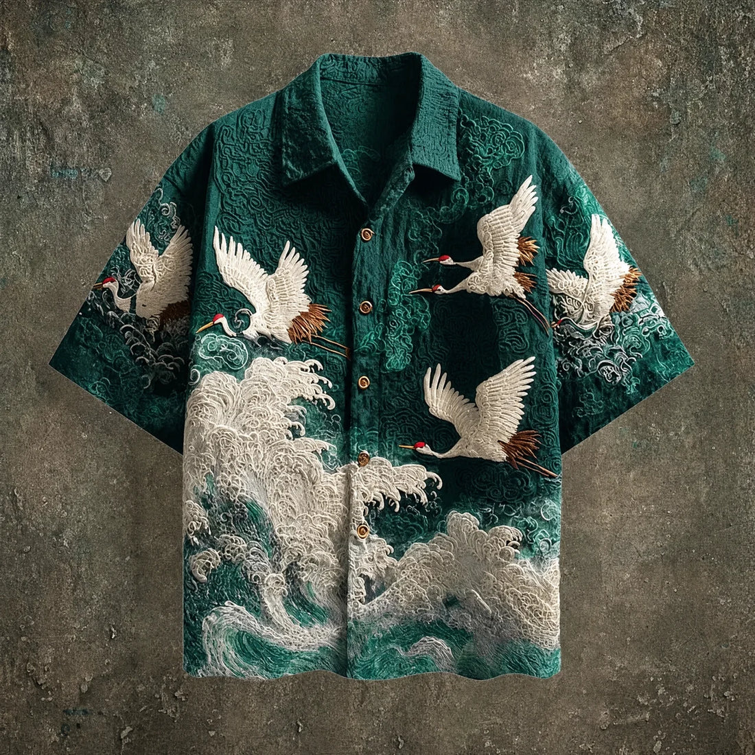 Felipe | Camisa de verano con diseño de grullas