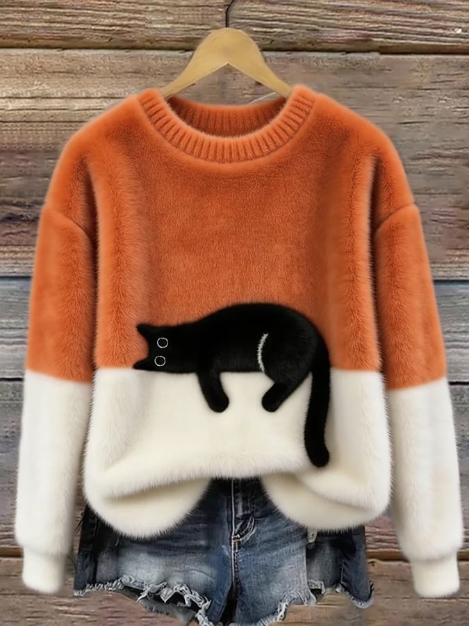 Nuria | Jersey suave de corte holgado — Naranja