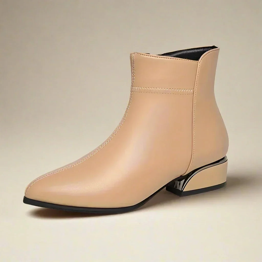 Lara | Botas de piel con tacón ancho