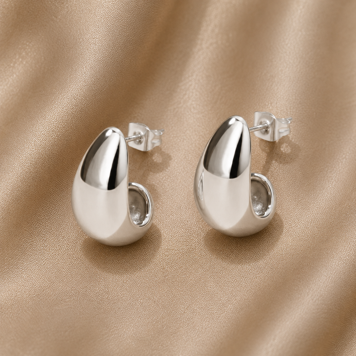 Gabriela | Pendientes Gota Plata