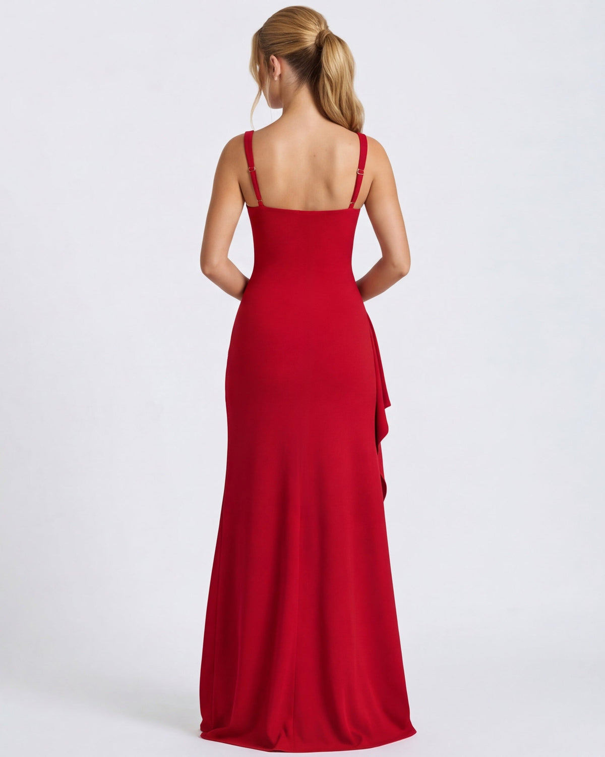 María | Vestido Maxi Escote Cuadrado con Abertura