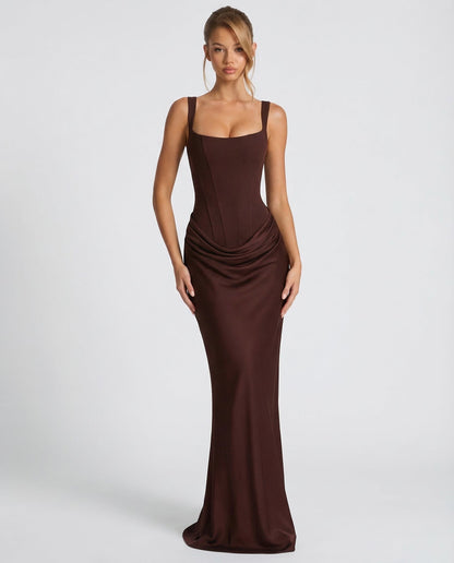 Claudia | Vestido Maxi Silueta Reloj de Arena