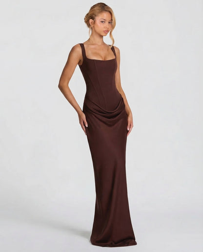 Claudia | Vestido Maxi Silueta Reloj de Arena