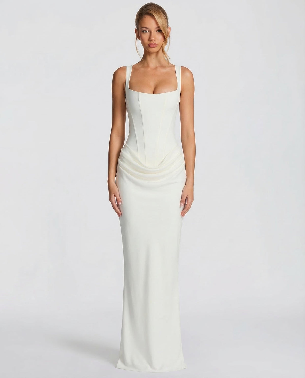 Claudia | Vestido Maxi Silueta Reloj de Arena