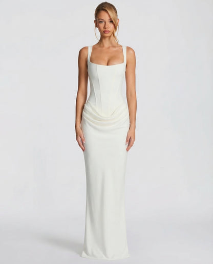 Claudia | Vestido Maxi Silueta Reloj de Arena