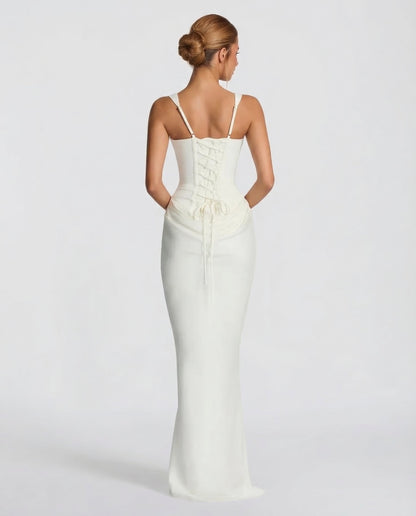 Claudia | Vestido Maxi Silueta Reloj de Arena
