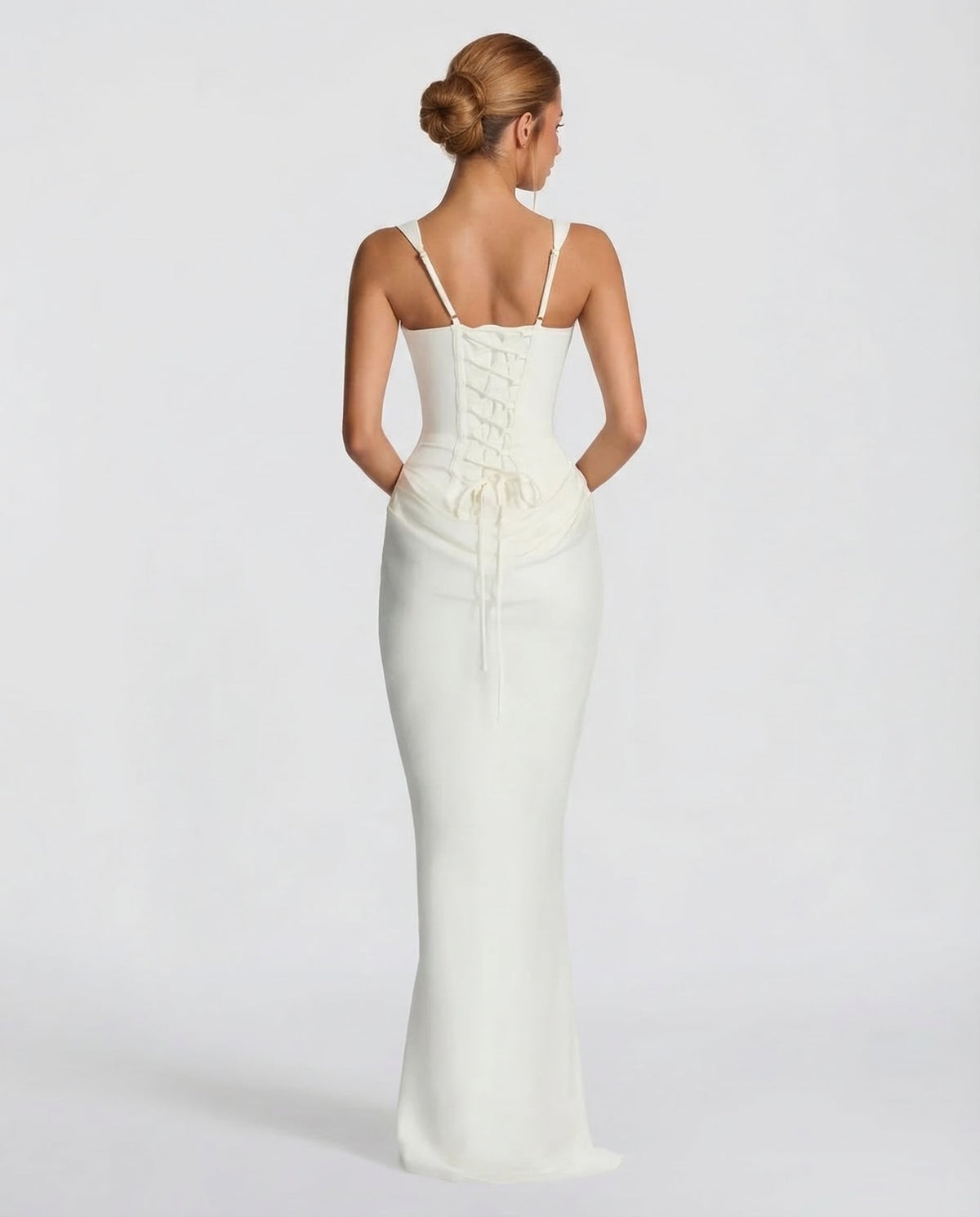 Alba | Vestido Maxi Reloj de Arena Drapeado