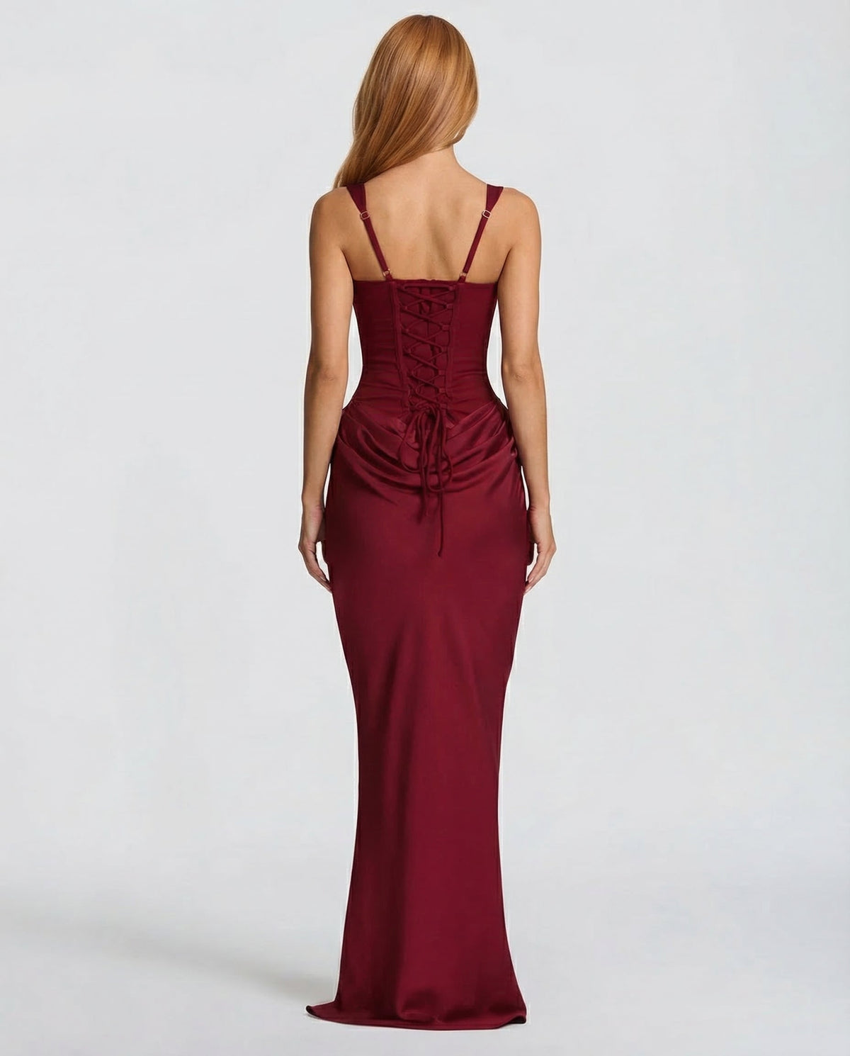 Alba | Vestido Maxi Reloj de Arena Drapeado