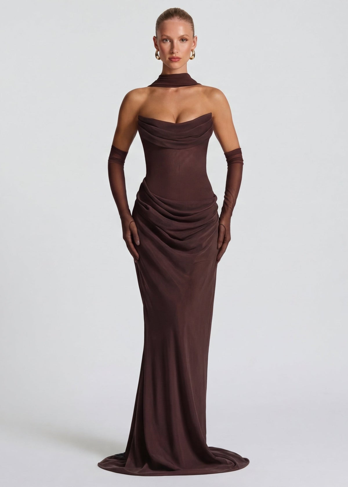 Ana | Vestido Maxi Drapeado Entallado